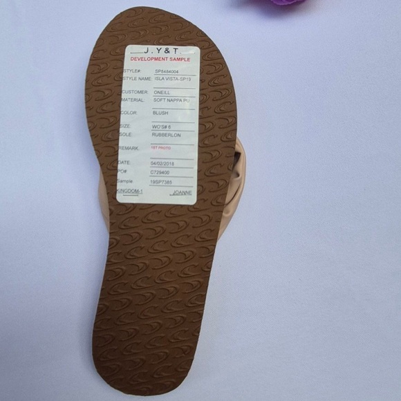 O'NEILL ISLA VISTA WOMEN SANDALS COLOR BLUSH SIZE 6. - Picture 6 of 6